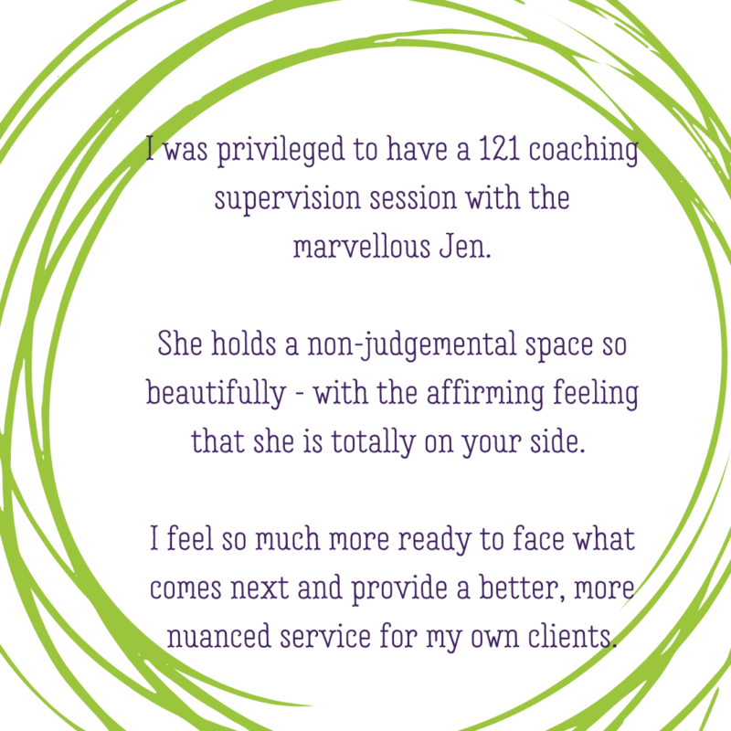 Supervision with Jen Smith feedback